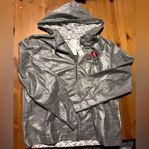 Disney Jackets & Blazers - NWT Disney Women’s Disneyland Minnie Mouse Lightweight Gray Raincoat